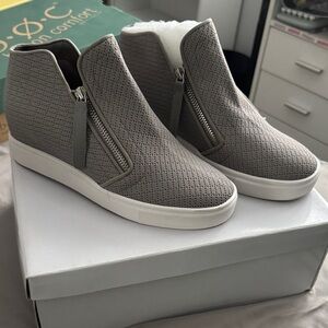Steve Madden Gray Wedge Sneakers